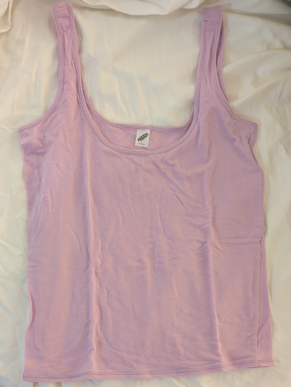NWOT Parade Light Lavender Pink Scoop Neck Tank Top Size S